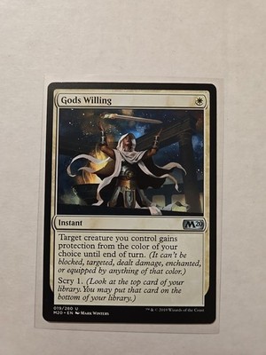 Gods Willing - 19 - Core Set 2020 M20 - LP - Instant - U