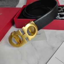 Luxury Ferragamo Men's Leather Belt Exquisite Italian Craftsmans with Gift box