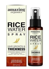Rice Water Hair Spray, 3.4 oz Infused w/Rosemary, Caffeine Hair Growth Thickness
