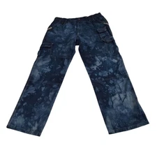 5.11 Tactical Taclite Pants Mens NO ELASTIC 34x30.5" Tie Dye Blue Ripstop 74251