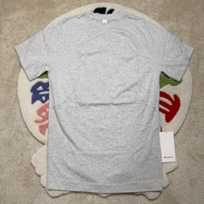 Lululemon Scuba Cotton Jersey T-Shirt Dress XS Heathered Grey LW1GIYS Mini NEW