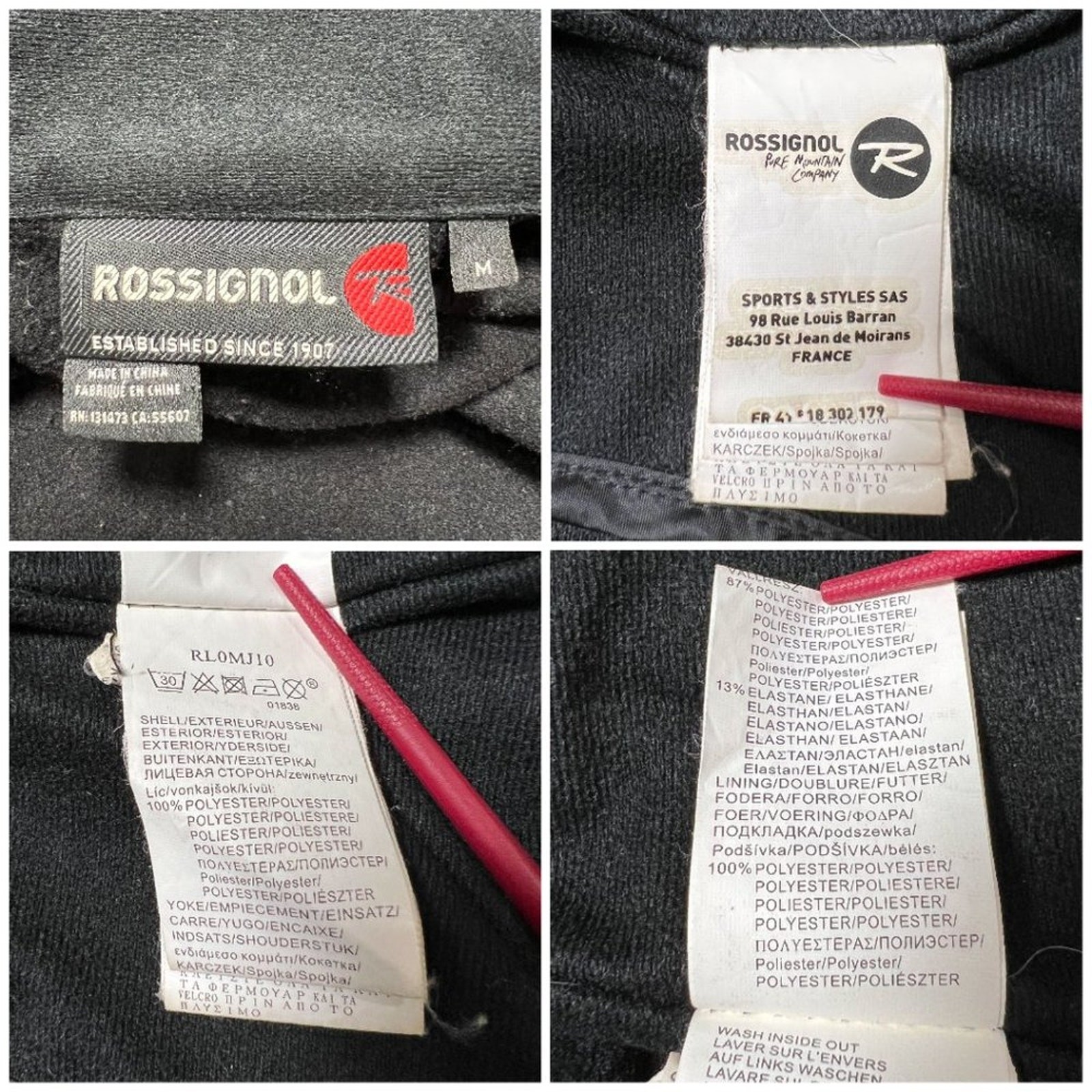 Rossignol Performance Lightweight Jacket SIZE M B… - image 4