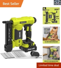 ALLOYPOWER 2-in-1 Cordless Brad Nailer & Electric Stapler - 20V Battery Included