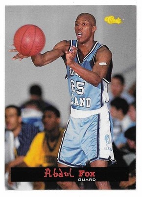 1994 Classic Draft Basketball Abdul Fox Rookie Card #75 Rhode Island Rams RC