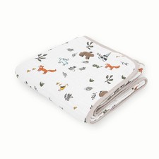 Muslin Quilt Blanket 100 Cotton Soft Multi-Layered Muslin Fabric Toddler...
