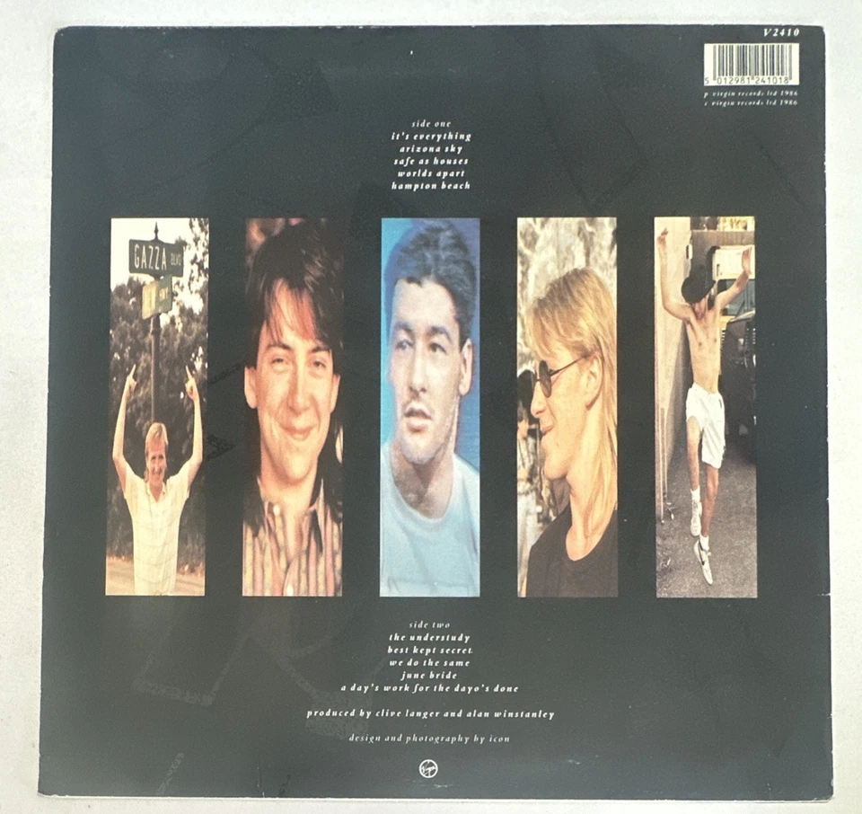 China Crisis- What Price Paradise 12” Vinyl Album V2410 1986 EX / VG+ - Image 3 of 4