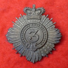 3rd Lanarkshire Rifle Volunteers glengarry badge dated around 1875