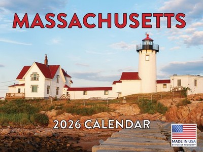 Massachusetts Calendar 2026 MA Monthly Wall Calender 12 Month 12x18