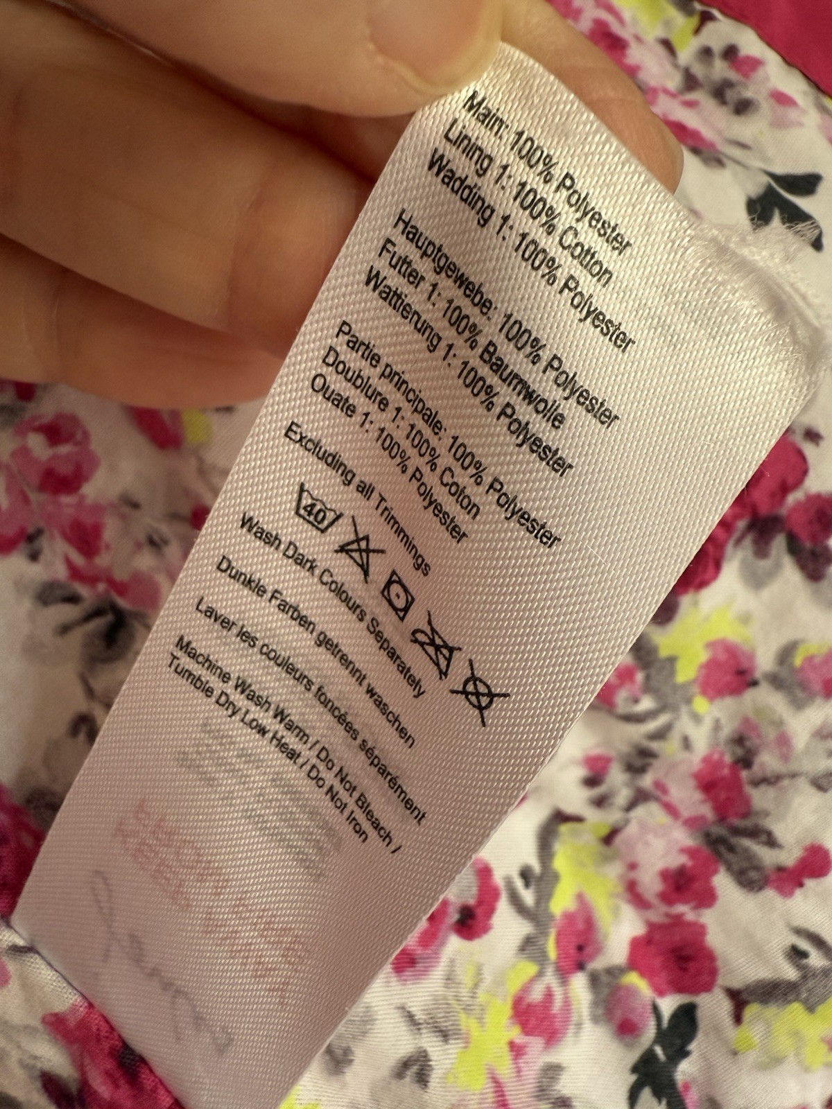 EUC Girls Joules Quilted Jacket Riding Coat SIZE 2-3Y 98cm Cerise Pink