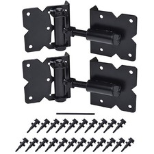 Self Closing Gate Hardware Hinges Heavy Duty for Wooden/Vinyl/PVC Fences,90 D...