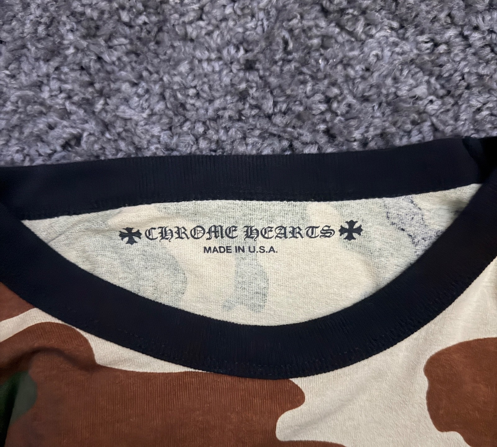 Size XL - Chrome Hearts Matty Boy  "Caution" Camo Long Sleeve🍃 WORN ONCE! thumbnail 5