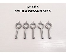 5x Chiavi per Manette Smith & Wesson - Misura Universale - Emissione Polizia Originale.