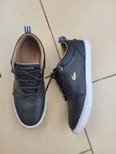 Lacoste Herren Low Top Sneaker Leder Schwarz/...