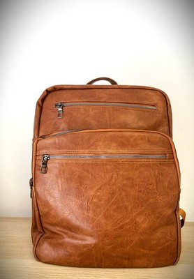 J.B Caramel Backpack PC Carrier Work Backpack Shoulder Men Women Office