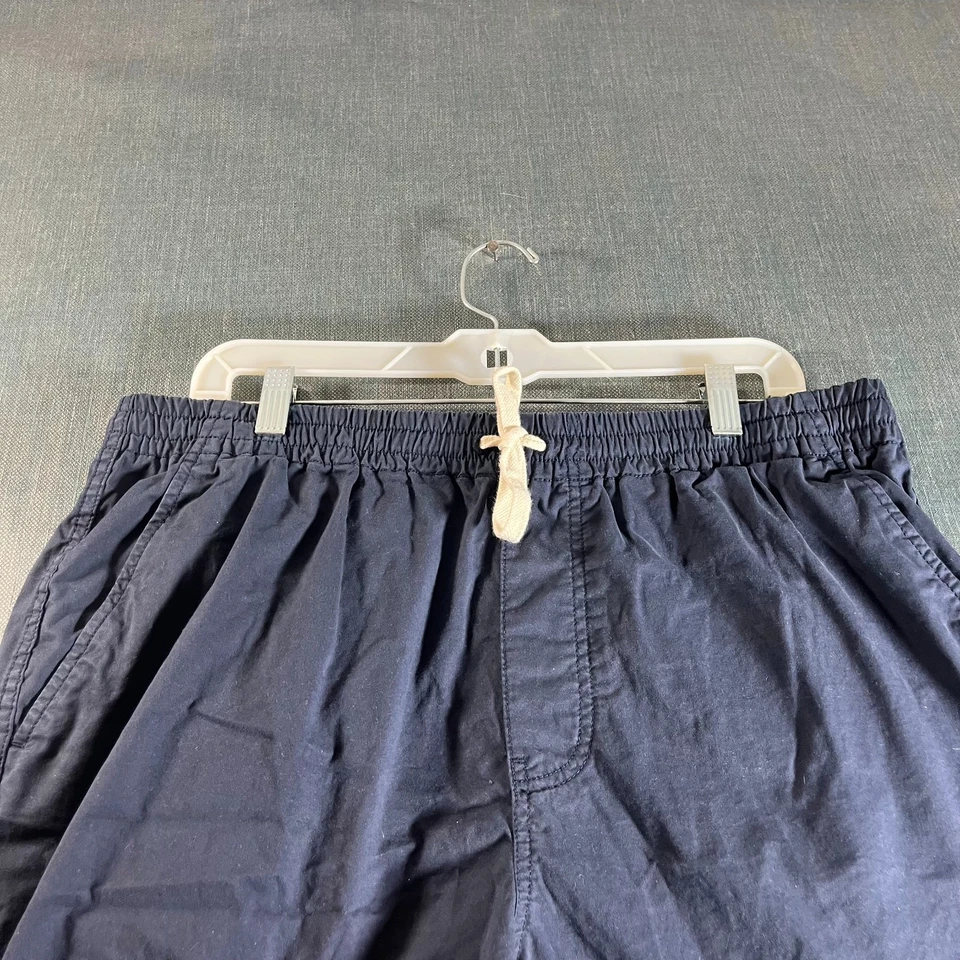 J. Pantalones cortos de tabla Crew para hombre talla L azul cintura elástica cordón equipador deportivo Foto 2 de 4