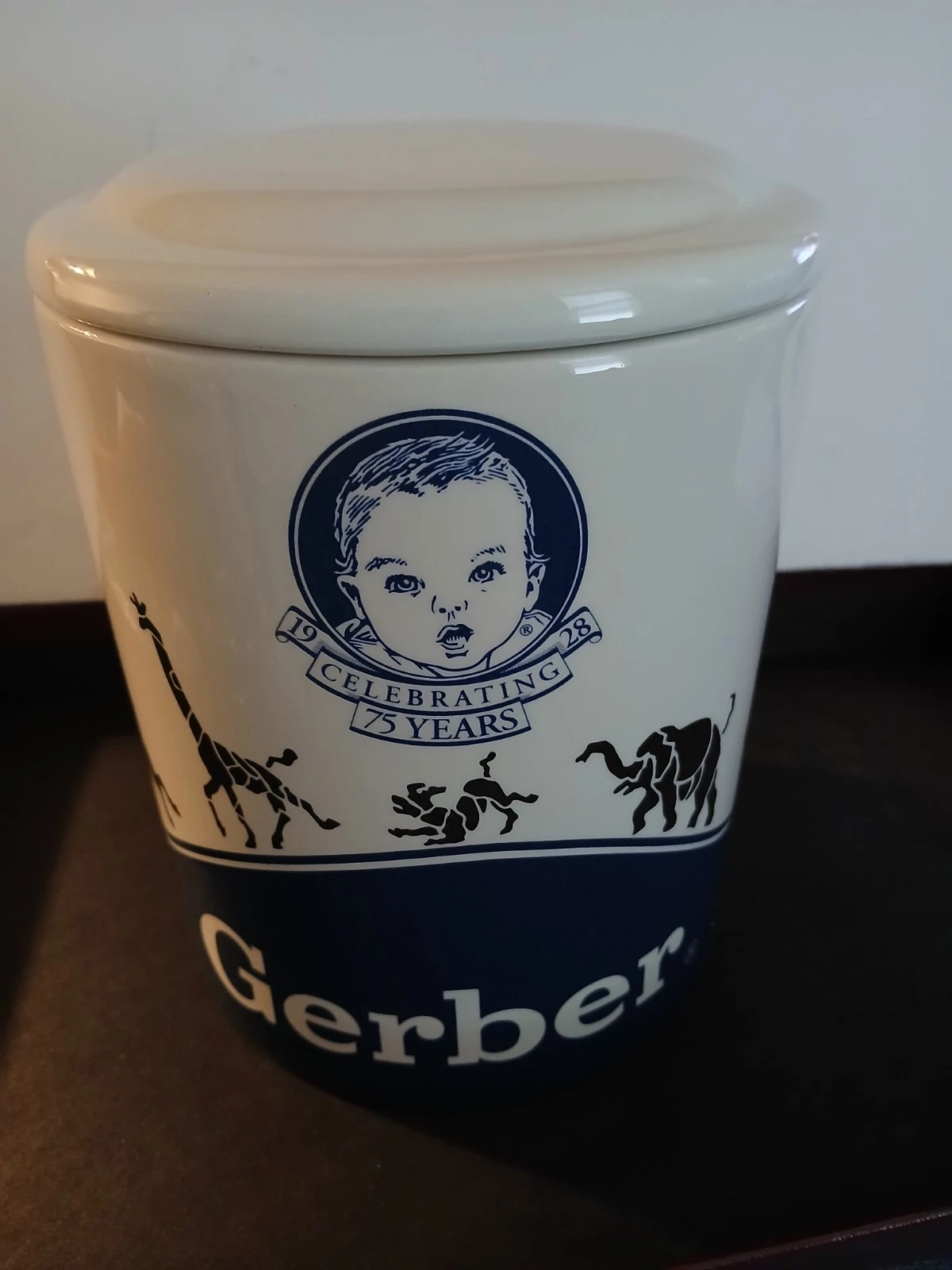Vintage Gerber Baby Food Cookie Jar 2002 HTF 7" Tall 6" Across Top
Opens in a new window or tab