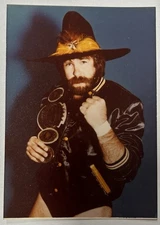 Dutch Mantell Original 1980s 3.5x5 Memphis Wrestling Gimmick Table Photo CWA