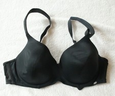 Modern Movements Black Underwire Bra 38C Smooth Molded Cups Nylon Spandex