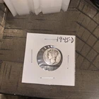 silver 1945 D dime mercury 90% Silver Free Shipping