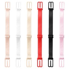 6Pcs Bra Strap Security Clips Nonslip Design Lightweight Invisible Daily Wear