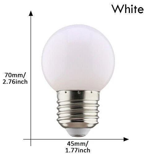 20X 3W E27 LED Set farbige Leuchtmittel Birnenform gemischt farbige Glühbirnen - Bild 4 von 4