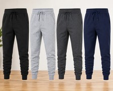 Mens Fleece Joggers 2026 Champion Style Sweatpants with Side Pockets for Comfort