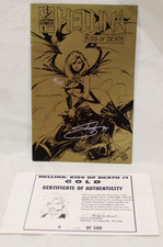Lightning Comics Hellina: Kuss des Todes, Gold #1, signiert von Steven Zyskowski !!!!