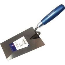 Masonry trowel l.270mm w.125mm beech wood handle hardened. quality HAROMAC