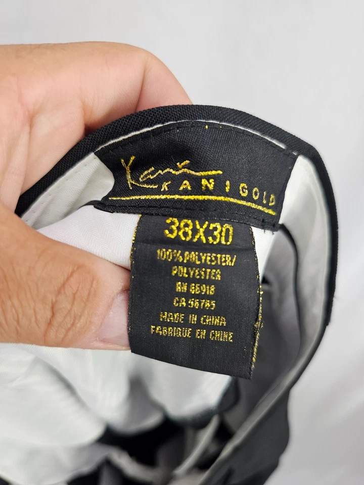 Kani Gold men's Black Dress Pants 38x30 - Image 4 of 4