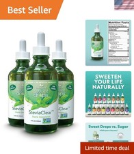 SteviaClear Sweet Drops - Natural Stevia Liquid Sweetener, Pure Stevia Drops,...