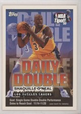 1999-00 Tipoff Daily Double Sweepstakes Shaquille O'Neal (11/14-11/20) HOF 1q9