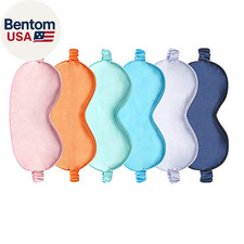 Silk Satin Eye Mask Color Assorted 6-Pack Smooth Sleeping Mask Eye Shade