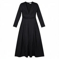 NWT Baltic Born Womens Arianna Maxi Dress 3X Black Stretch Party Witchy Black