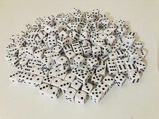 300 D6 dice, white, Games Workshop, New