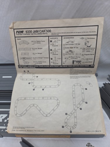 1991 Tyco TCR Jam Car 500 Race Set With 2 Original Cars Tested Set-up and Workin - Picture 2 of 8