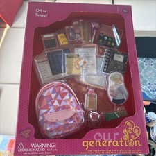 NEW OUR GENERATION Off to School Set for 18" Dolls including American Girl NIB