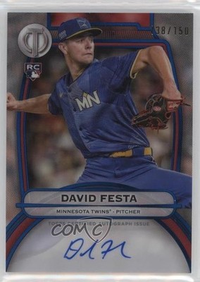 2025 Topps Tribute Blue 138/150 David Festa #TA-DF Rookie Auto RC 08z4