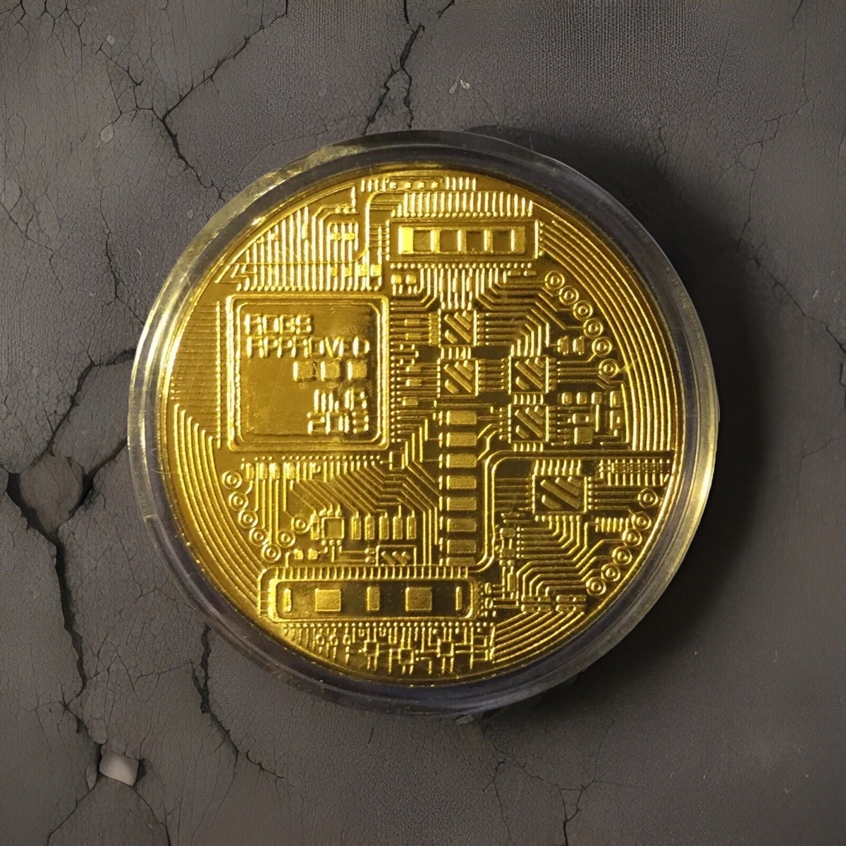 1 Bitcoin Collective Coin with Case! Gold Plated Bitcoin! | eBay