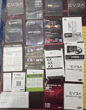 Lot of 15 old paper computer hardware manuals...