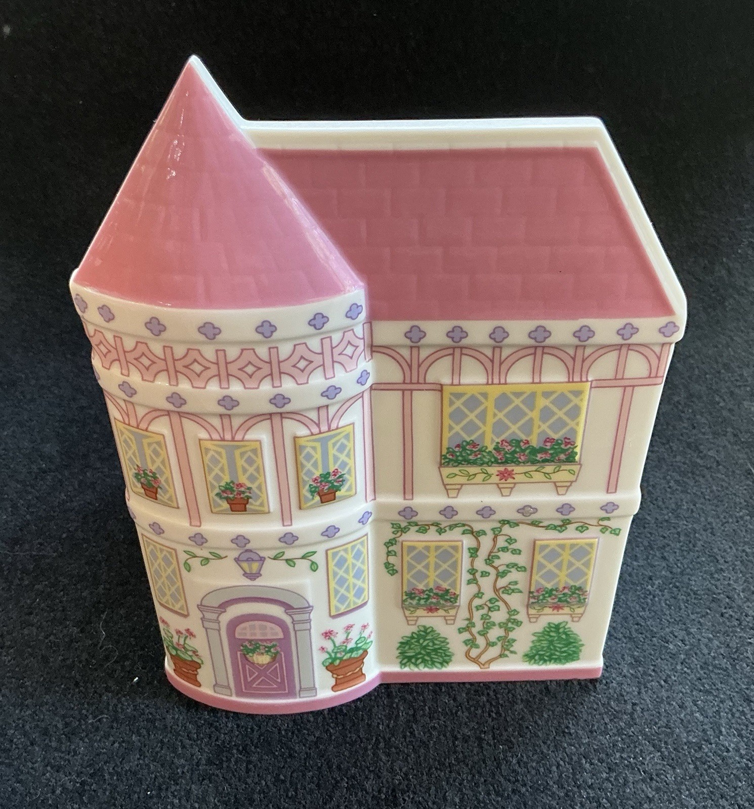 💕 New Lenox Spice Village Pink Planter/Utensil Crock NEVE
