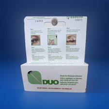 DUO Brush On Striplash Adhesive White/Clear Hypoallergenic Latex Free 0.18 oz