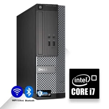 DELL Desktop Computer PC i7, 16GB RAM Up to 4TB SSD, Windows11 Pro ,WiFi, DVD-RW