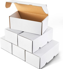 6 Pcs 400 Count Trading Card Storage Box Game Collectible Sport Trading Cases fo