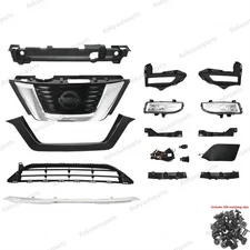 14PC For Rogue 2017-9 Grille/Grill Trim/Radiator Bracket/Fog Lamp/Bumper Molding