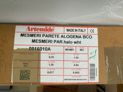 Original Artemide Wandleuchte Mesmeri 2 x Grau R7s 300 Watt maximal - Bild 6 von 8