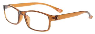 NEU! Klassische Fertiglesebrille / Lesehilfe aus Kunststoff AUTUMN IV Hellbraun