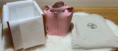 hermes rose sakura picotin