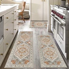 Yamaziot Boho Washable Kitchen Rugs Sets of 3, Non Slip Kitchen Mats for Floor w