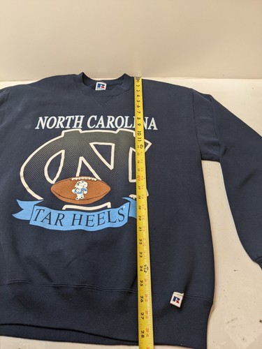 Vtg UNC Tarheels Sweatshirt Sz Large North Carolina Russell Athletic Made In USA - Picture 8 of 14