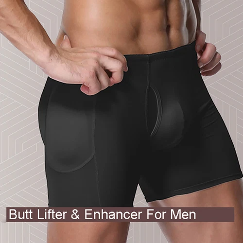 Herren Po Push Up Unterhose Höschen Padded Unterwäsche Butt Lifter Body Shaper - Bild 13 von 30
